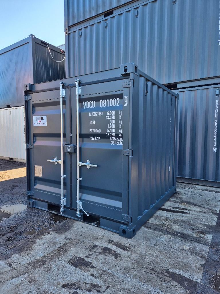 8ft zeecontainer nieuw, Antraciet RAL 7016, Ophalen of Verzenden