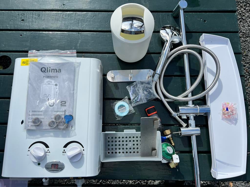 Geiser mobiel op gas, Minder dan 20 liter, Ophalen, Geiser, Minder dan 3 jaar oud