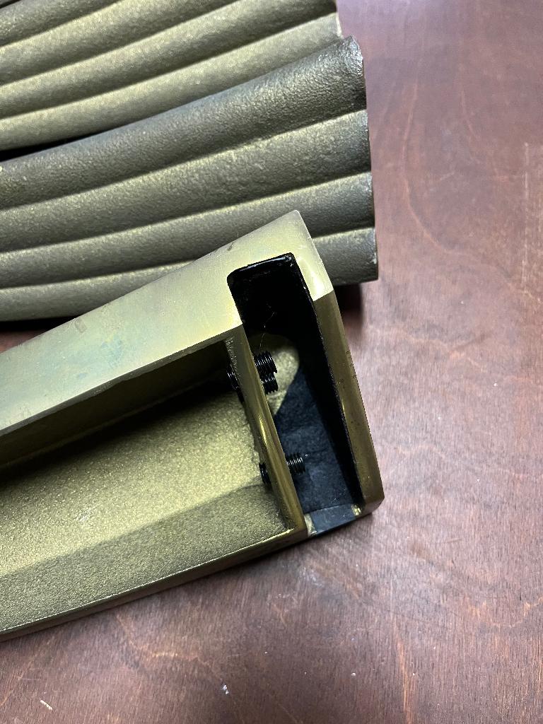 4 Tafelpoten Messing Peter Chygzy zonder glasplaat, Ophalen, Gebruikt, Minder dan 50 cm, Metaal