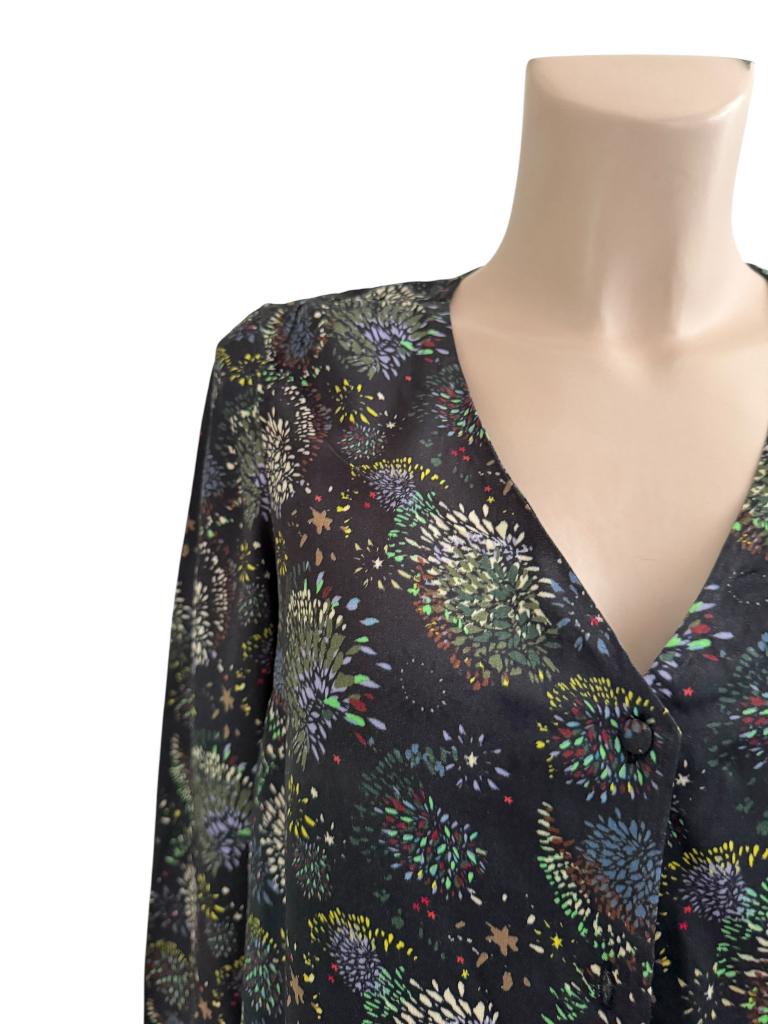 Pom Amsterdam blouse S, Maat 38/40 (M), Zwart, Ophalen of Verzenden, Zo goed als nieuw