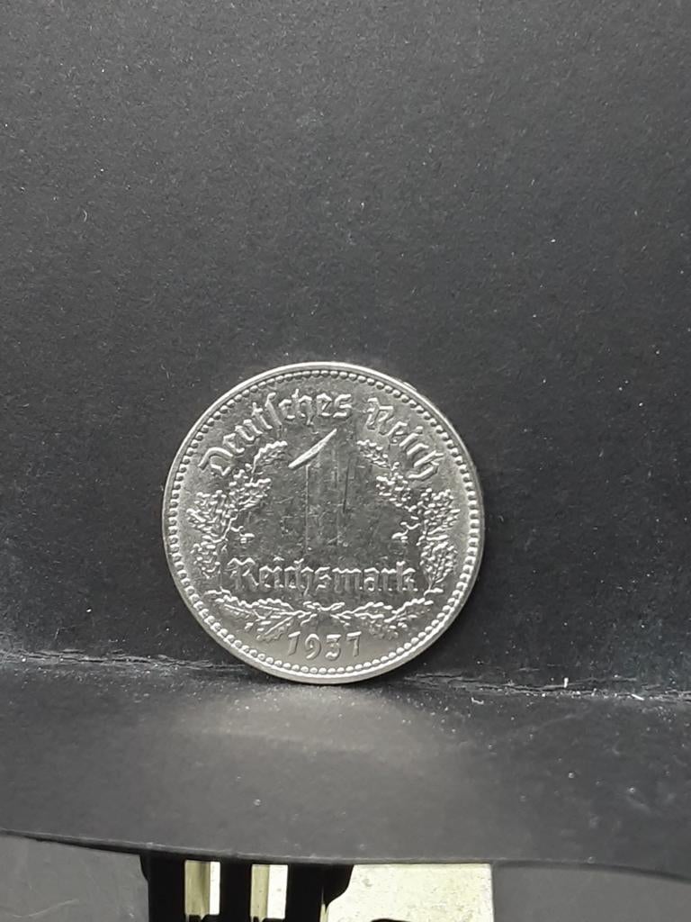 1 mark Duitsland 1937 A, Ophalen of Verzenden, Duitsland, Losse munt