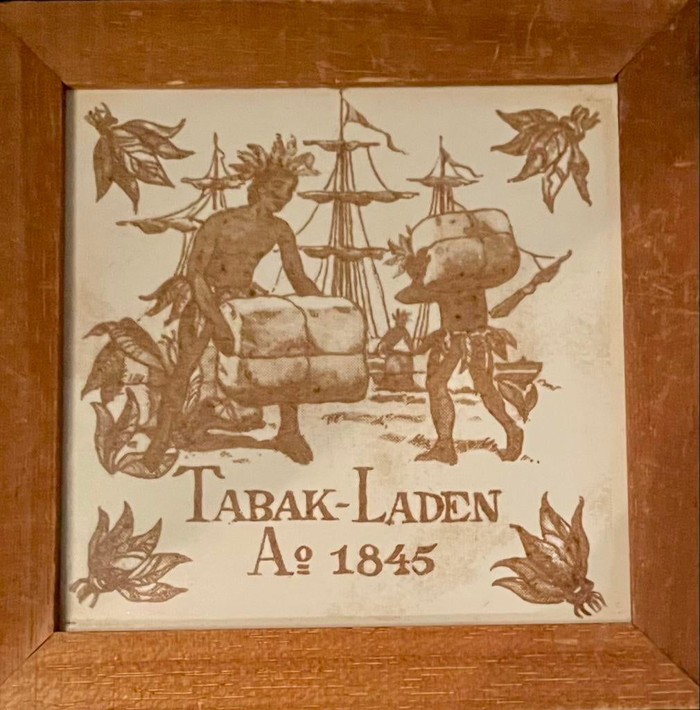 Vintage AGIO Tabak-Laden Tegel 1845 nr 2, Ophalen of Verzenden