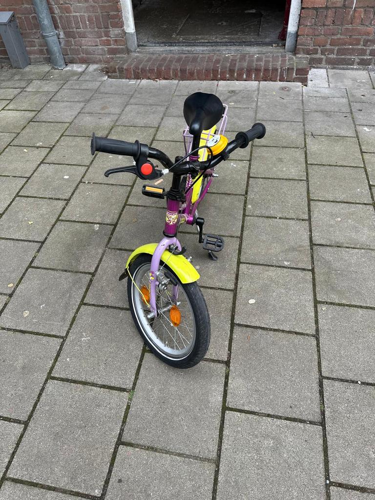 Loekie kinderfiets - werkt perfect!, Ophalen of Verzenden, Gebruikt, 16 inch, Handrem