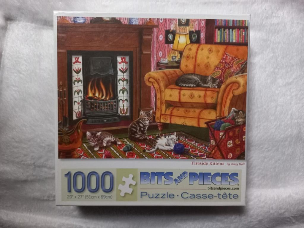Bits and Pieces - Fireside Kittens, Ophalen of Verzenden, 500 t/m 1500 stukjes, Zo goed als nieuw
