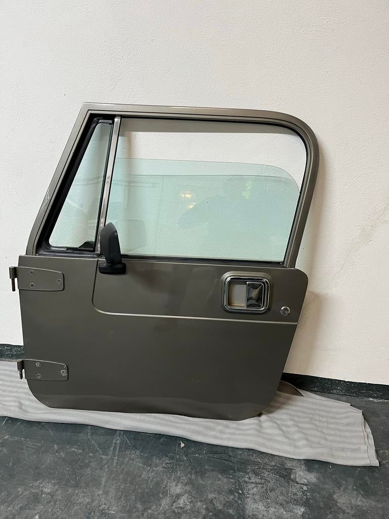 Jeep Wrangler YJ Deuren - Sahara Sand Grey - OEM, Auto-onderdelen, Carrosserie en Plaatwerk, Gebruikt, Ophalen, Jeep, Voor