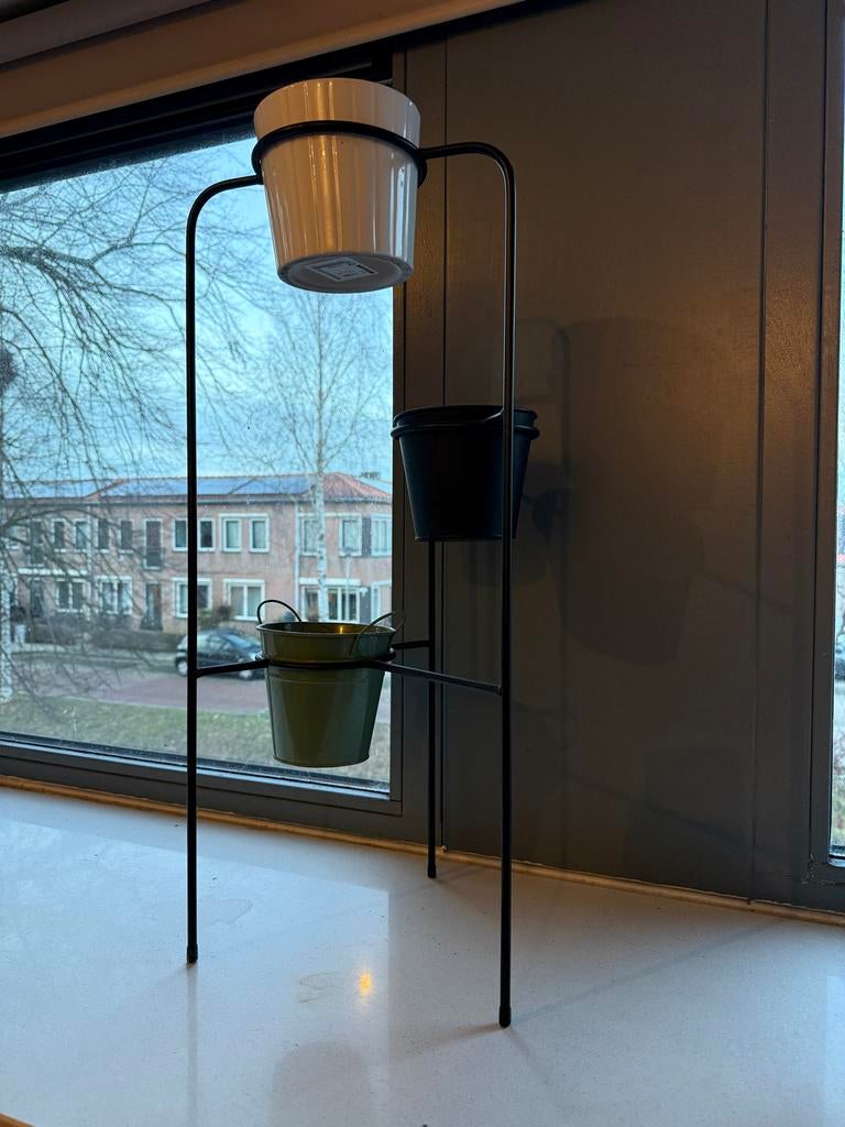 Plantenstandaard voor binnen/balkon/tuin, Ophalen, Binnen, Zo goed als nieuw, Minder dan 25 cm