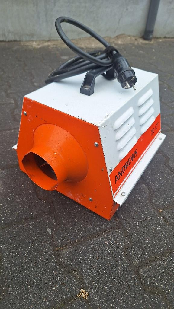 2x Andrews CT20 + DE 25 Dryfast bouwdroger kachel heater, Ventilator en Afzuiger, ., Ophalen of Verzenden, Zo goed als nieuw