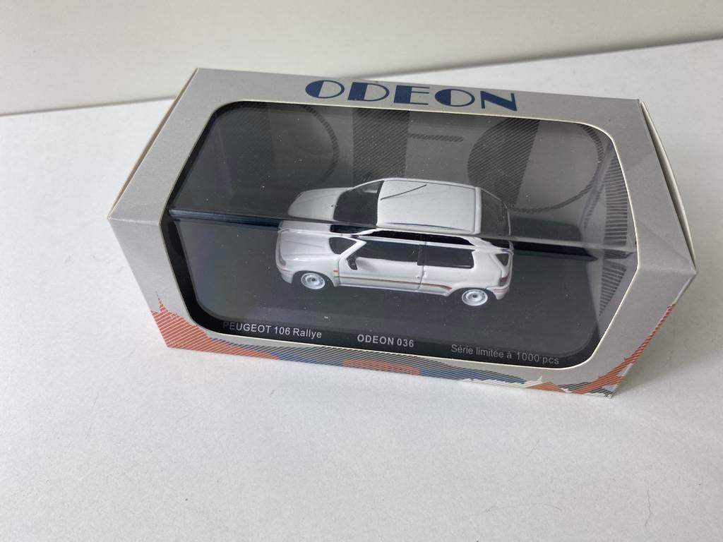 1:43 PEUGEOT 106 RALLYE-selten-make: ODEON, Ophalen of Verzenden, Zo goed als nieuw, Auto, Overige merken