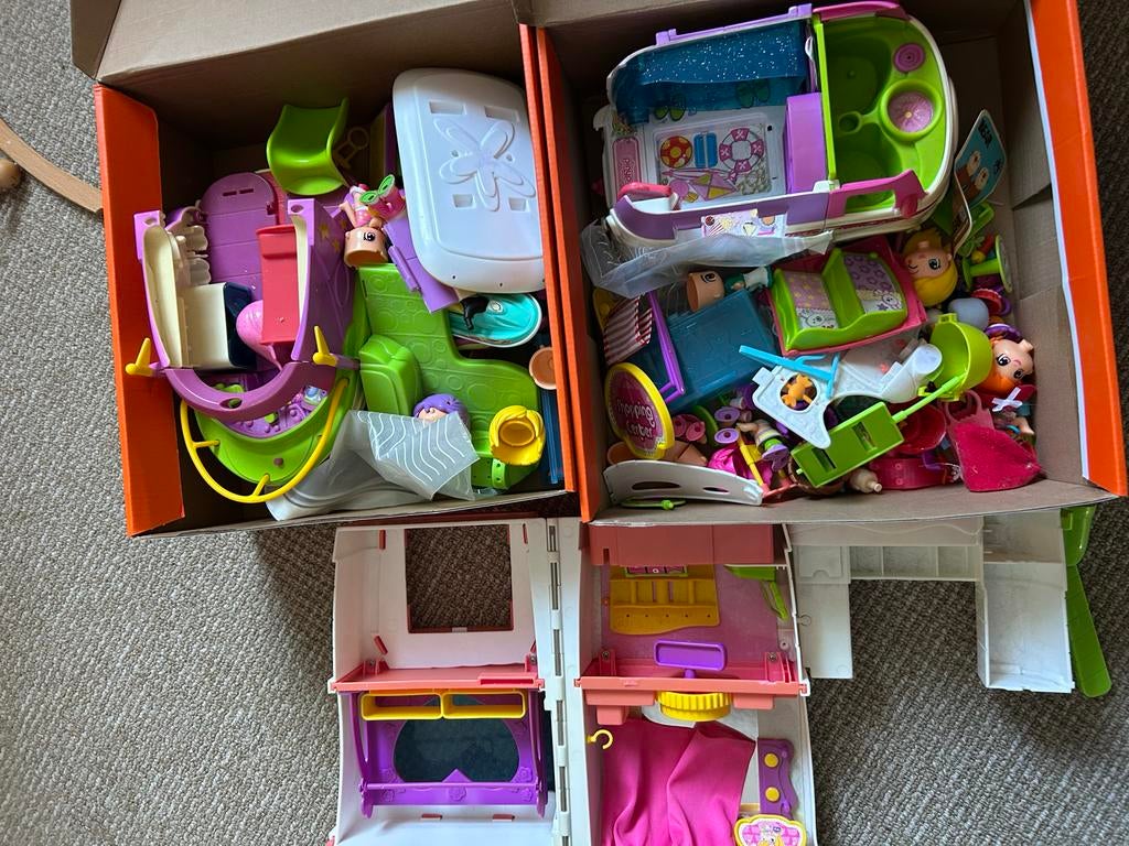 Pinypon Speelgoed Set: Shopping Centre, Camper, Boot, Ophalen of Verzenden, Gebruikt, Meisje