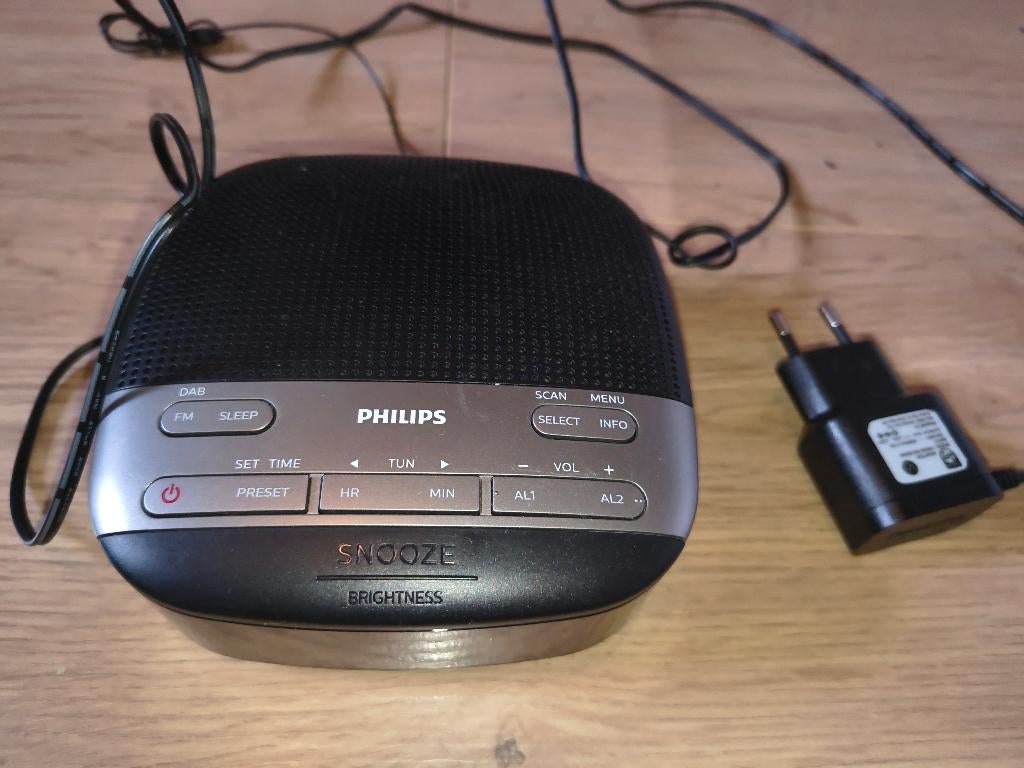 Philips wekkerradio, Ophalen, Zo goed als nieuw, Digitaal