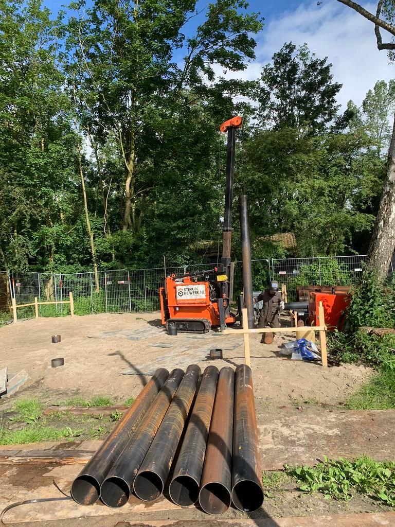 Heiwerk,heipalen,stalenbuispalen,funderingsherstel,fundering, Ophalen, Nieuw, 250 cm of meer, Palen