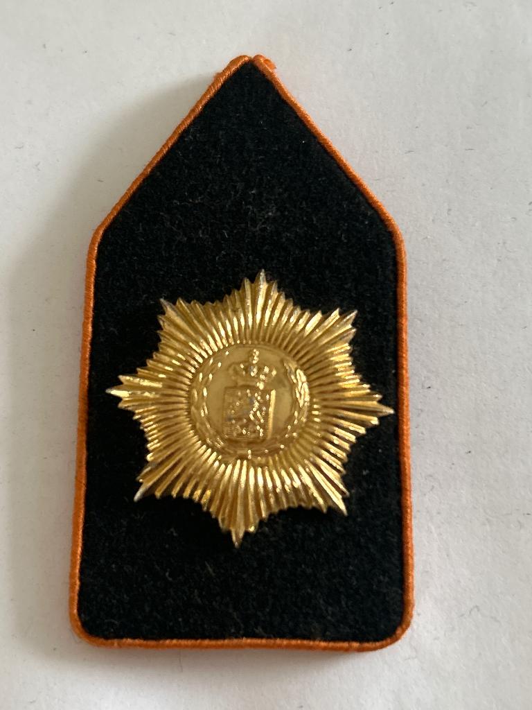 Vintage kraagspiegels Regiment Van Heutsz, Verzenden, Landmacht, Nederland, Embleem of Badge