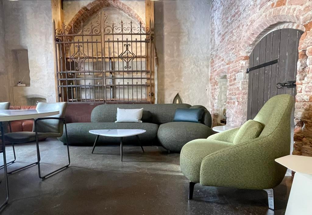 Leolux Jill met lendenkussen NIEUW, Ophalen, Nieuw, Stof, 75 tot 100 cm