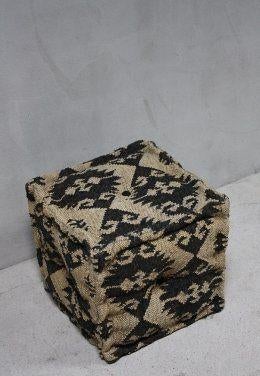 Sobere Oosterse Kelim Poef Bohemian Stoel Landelijke Kruk, Minder dan 50 cm, Vierkant, Nieuw, Minder dan 50 cm