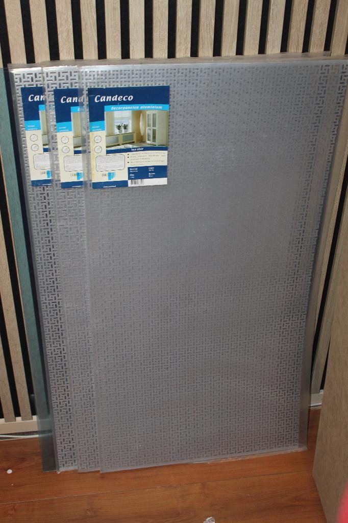 3 x Candoo radiator paneel 100x50 Inca zilver nieuw in verp., Doe-het-zelf en Verbouw, Ophalen, 30 tot 80 cm, Radiator, Nieuw