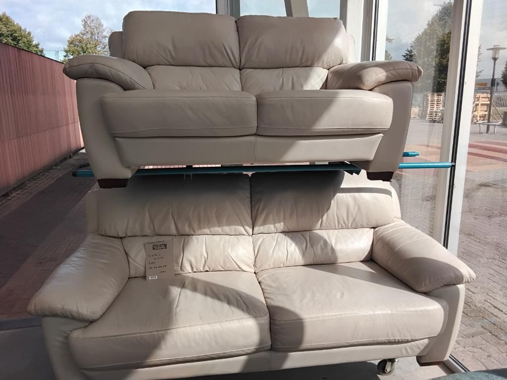 Bankstel leer voor 150= Afmetingen 160 en 200cm, Ophalen, Gebruikt, 150 tot 200 cm, Leer