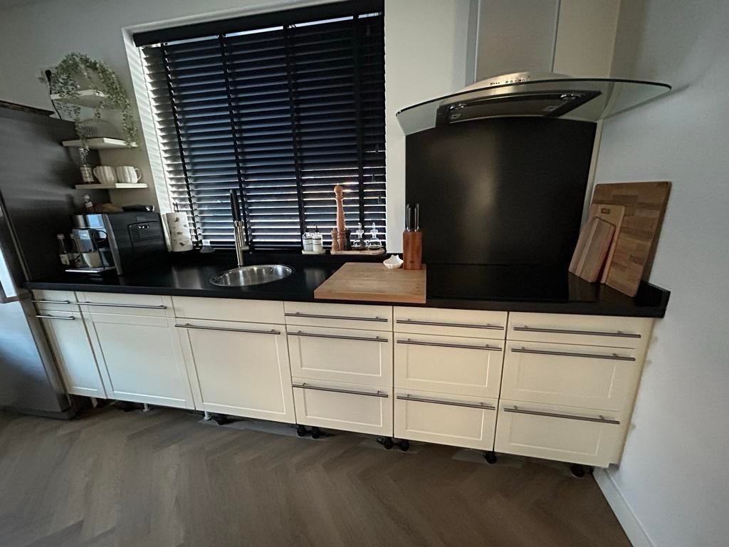 Complete Keuken (excl. Apparatuur)., Ophalen, Gebruikt, Wit, Enkelwandige keuken