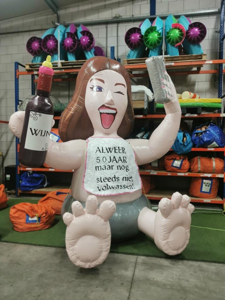 Opblaasbare Abraham of Sarah (oud en jong), Ophalen, Zo goed als nieuw, Abraham of Sarah