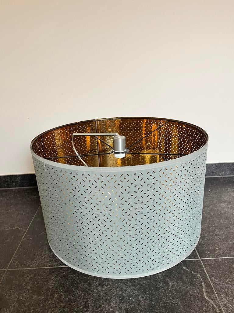 IKEA Nymo hanglamp (groen buitenkant, messing binnenkant), Huis en Inrichting, Lampen | Hanglampen, Ophalen, Zo goed als nieuw