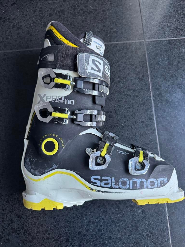 Salomon XPro 110 skischoenen maat 28 28.5 43 44, 160 tot 180 cm, Gebruikt, Schoenen, Carve