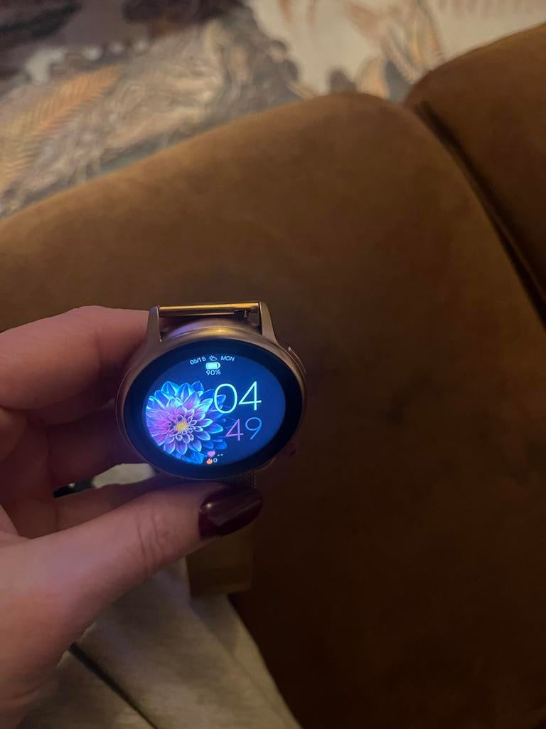 Smartwatch - Rose Goud, Ophalen, Afstand, Zo goed als nieuw, Waterdicht