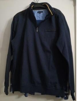 NIEUW John CABOT trui sweater rits kol Blauw XL, John Cabot, Verzenden, Blauw, Maat 56/58 (XL)