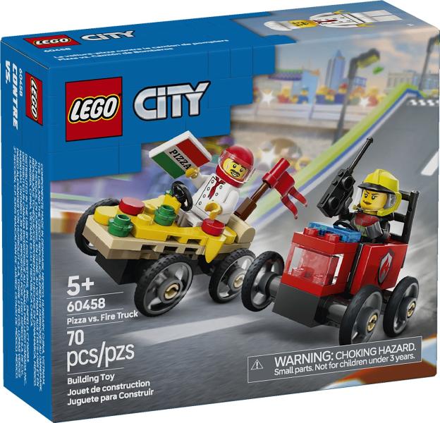 Lego City 60458 - Pizza vs. Fire Truck NIEUW IN DOOS, Ophalen of Verzenden, Nieuw, Complete set, Lego