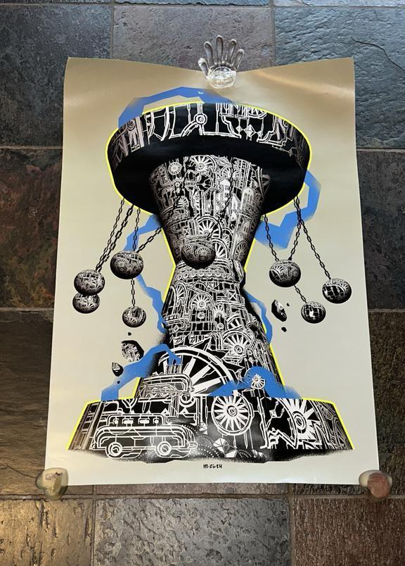 Ikea M City poster 100 cm x 70 cm, Verzamelen, Ophalen of Verzenden, A1 t/m A3, Overige onderwerpen, Rechthoekig Staand