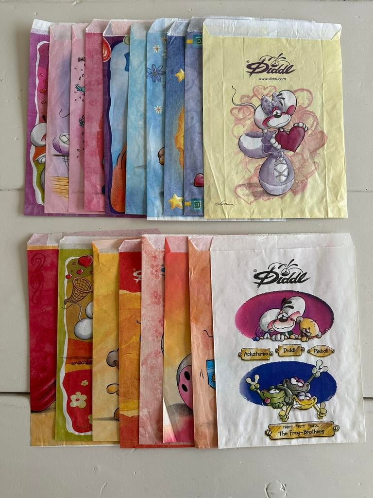 Diddle zakjes A5, Verzamelen, Diddl, Ophalen of Verzenden, Zo goed als nieuw, Papier, Kaart of Schrift