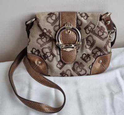 Kathy van Zeeland beige/bruin tasje, Ophalen of Verzenden, Zo goed als nieuw, Beige, Schoudertasje