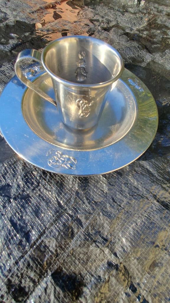 Vintage Keltum Kinderbordje met Mok - Dieren, Ophalen of Verzenden