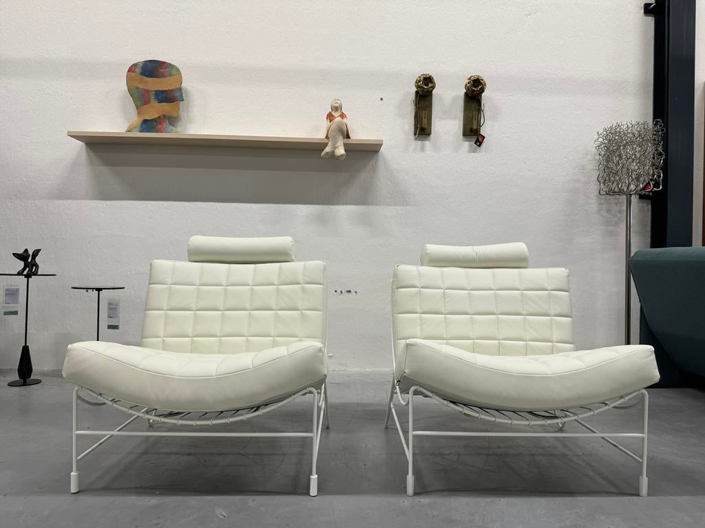 2 Nieuw Volare Fauteuil Leer wit Wapiti Sabaku Design stoel, Huis en Inrichting, Fauteuils, Nieuw, Ophalen of Verzenden, Harvink Jori Rolf Benz Design on Stock Eyye Montis Evidence