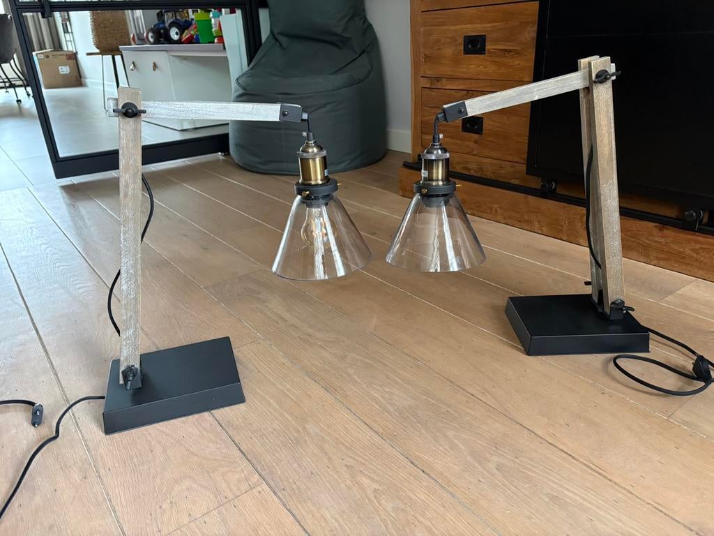 2 schemerlampen, Ophalen, Zo goed als nieuw, Minder dan 50 cm