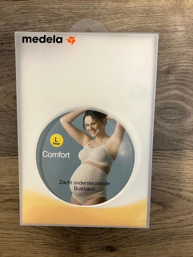 Medela ondersteunende buikband maat L ZWART  NIEUW, Medela, Zwart, Maat 42/44 (L), Nieuw