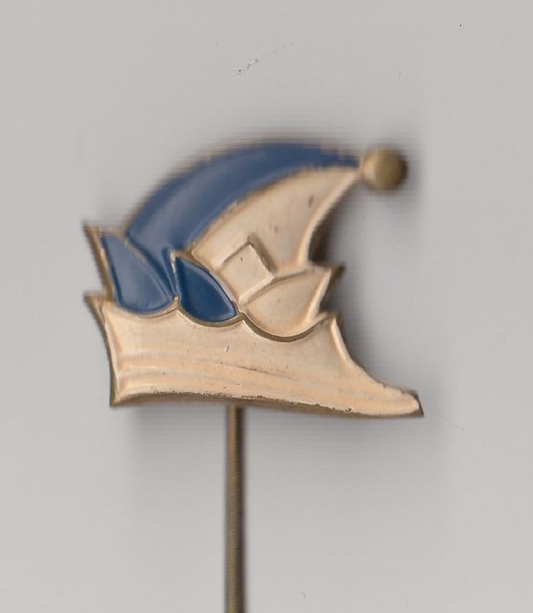 Carnaval Steek Prinsenmuts Blauw speldje, Gebruikt, Niet vindbaar, Niet vindbaar, Speldje of Pin