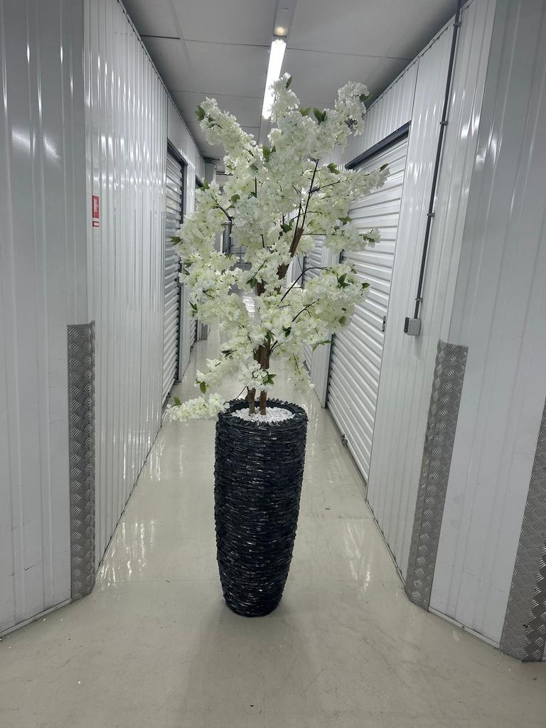 Zwart diamand  schelpvaas, Ophalen of Verzenden, Zo goed als nieuw