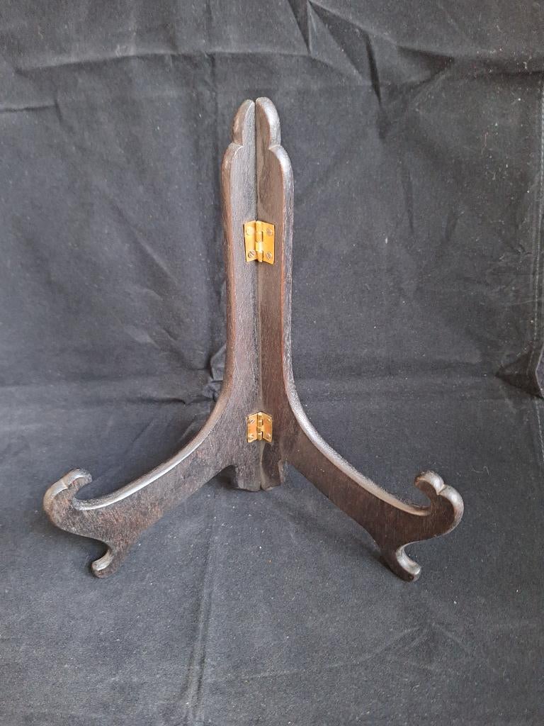 Bordenstandaard Bruin Hout, Antiek en Kunst, Curiosa en Brocante, Ophalen