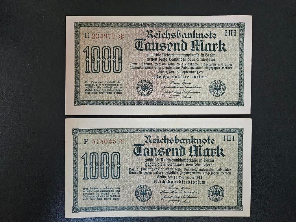 Duitsland pick 76c 1922 zf per stuk, Postzegels en Munten, Bankbiljetten | Europa | Niet-Eurobiljetten, Ophalen of Verzenden, Duitsland