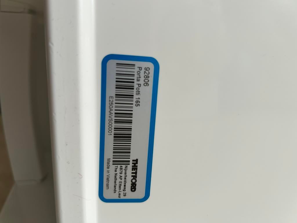 Chemisch  Toilet. Porta Potti 165, Caravans en Kamperen, Kampeeraccessoires, Ophalen, Zo goed als nieuw