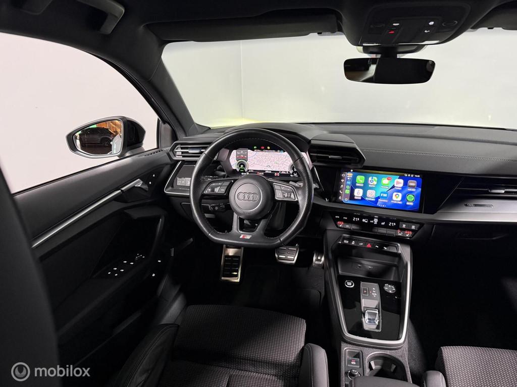 Audi A3 Sportback 45 TFSIe 2X S-LINE | UNIEK! | B&O, Gebruikt, Zwart, Leder en Stof, 245 pk