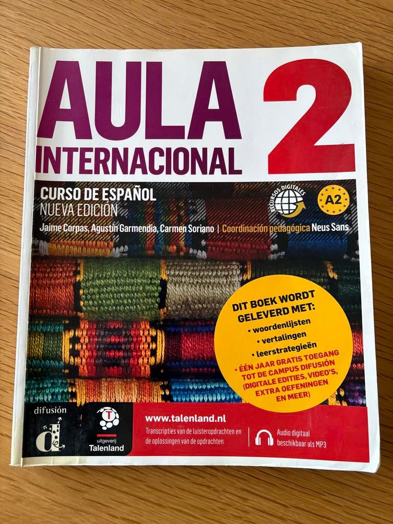 Aula Internacional 2 - Spaans Leerboek, Boeken, Ophalen of Verzenden, Zo goed als nieuw, Non-fictie