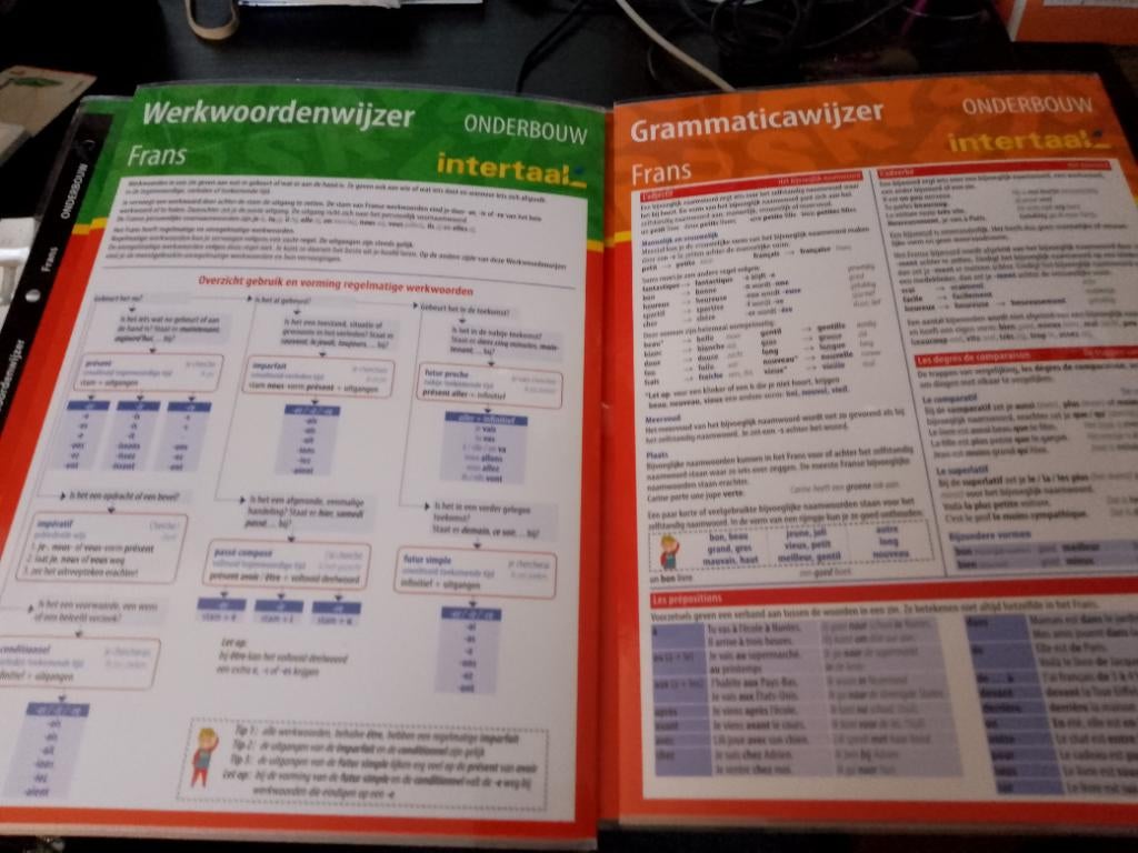 Frans werkwoorden en grammatica wijzer  onderbouw, Ophalen of Verzenden, Alpha, Zo goed als nieuw
