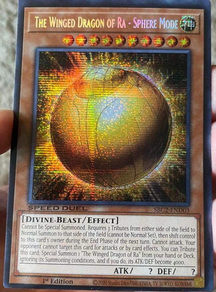 Yu-Gi-Oh! The Winged Dragon of Ra - Spere Mode SBC2 1st !, Verzenden, Zo goed als nieuw, Losse kaart, Foil
