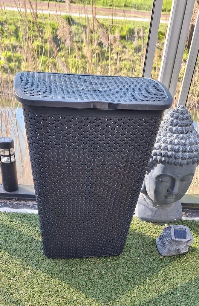 Antraciet wasmand, Ophalen, Zo goed als nieuw, Grijs, Overige typen