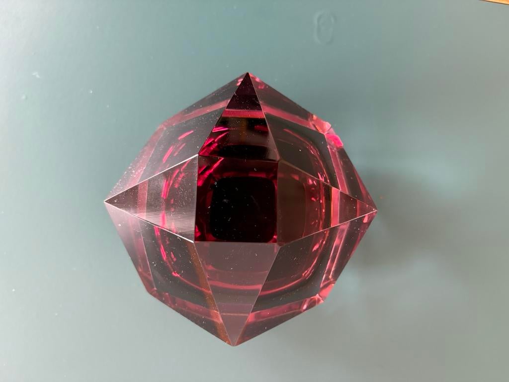 Vintage Murano asbak – sommerso glas – jaren 60 – 1.1 kg, Antiek en Kunst, Antiek | Glas en Kristal, Ophalen of Verzenden