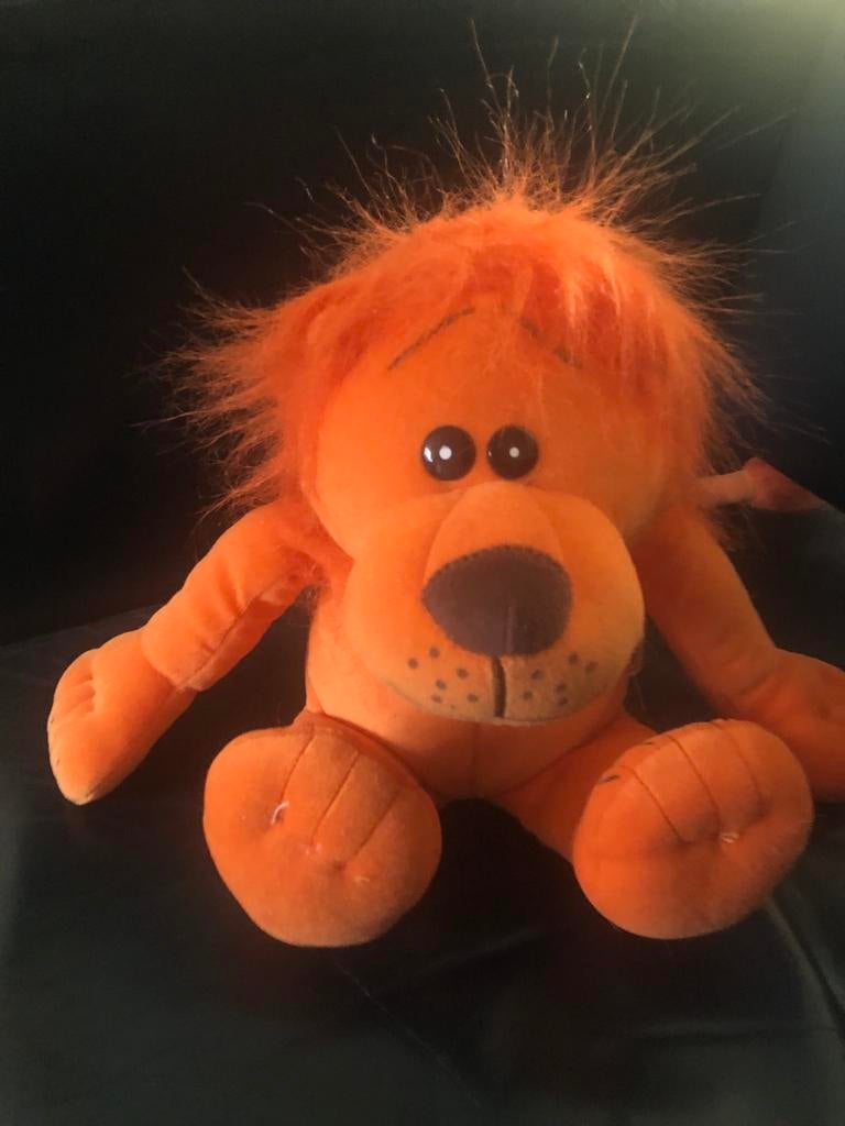 ING Leeuw spaarpot - Knuffel leeuw spaarpot, Ophalen of Verzenden, Gebruikt, Overige materialen, Dier