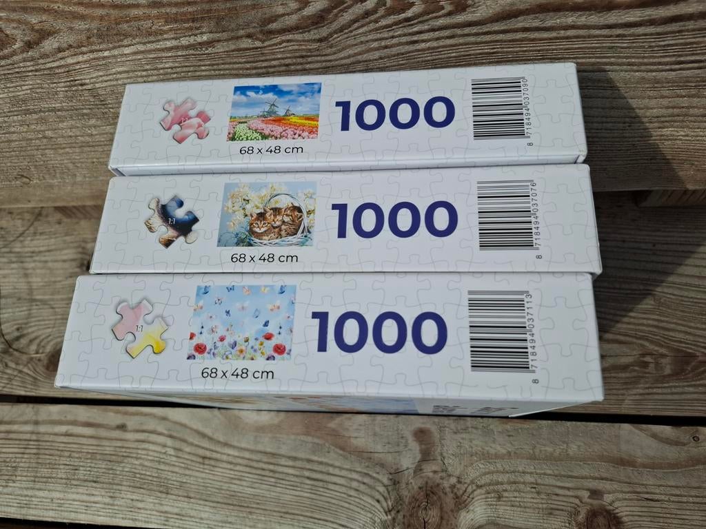 3 nieuwe legpuzzels van 1000 stukjes, Ophalen of Verzenden, Nieuw