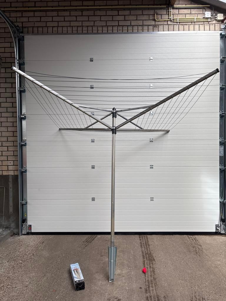 Brabantia 60 droogmolen met nieuw grondanker, Ophalen, Gebruikt, Nvt, Droogmolen