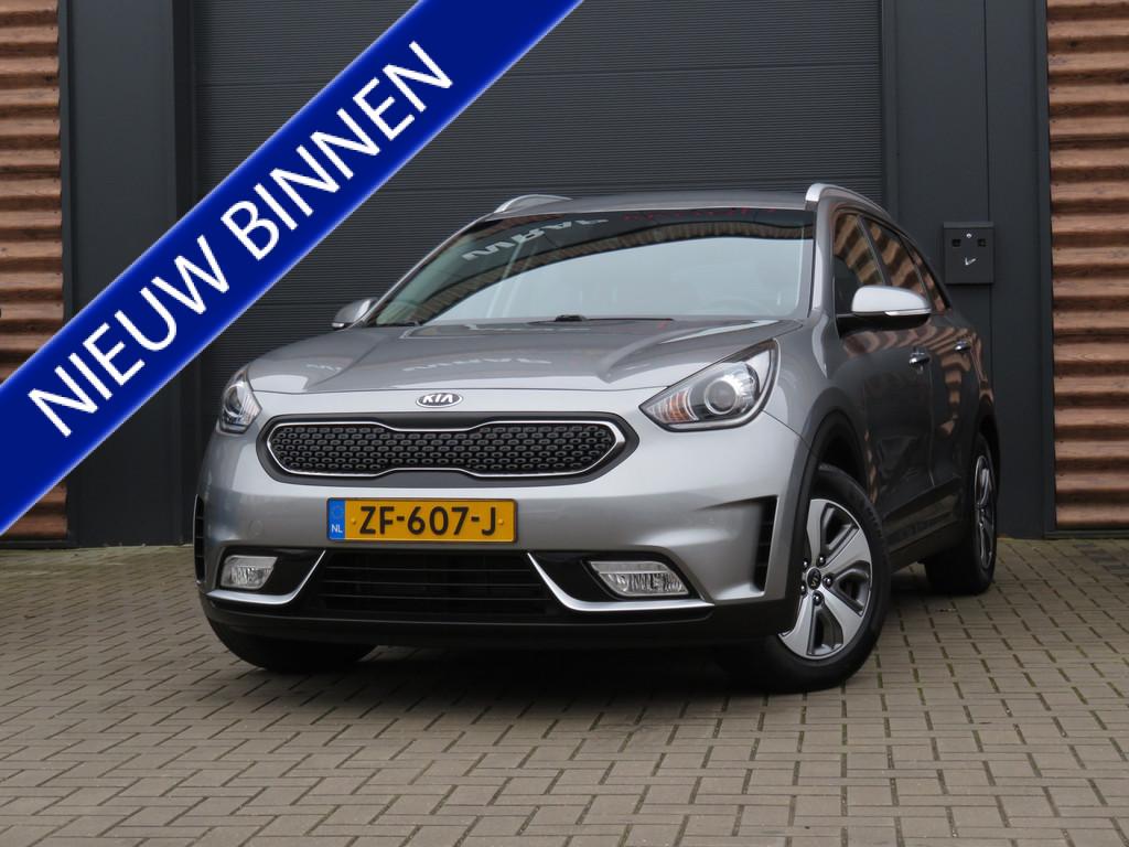 Kia Niro 1.6 GDi Hybrid DynamicLine 1e Eigenaar Airco Cr-con, Gebruikt, Euro 6, Leder en Stof, Origineel Nederlands