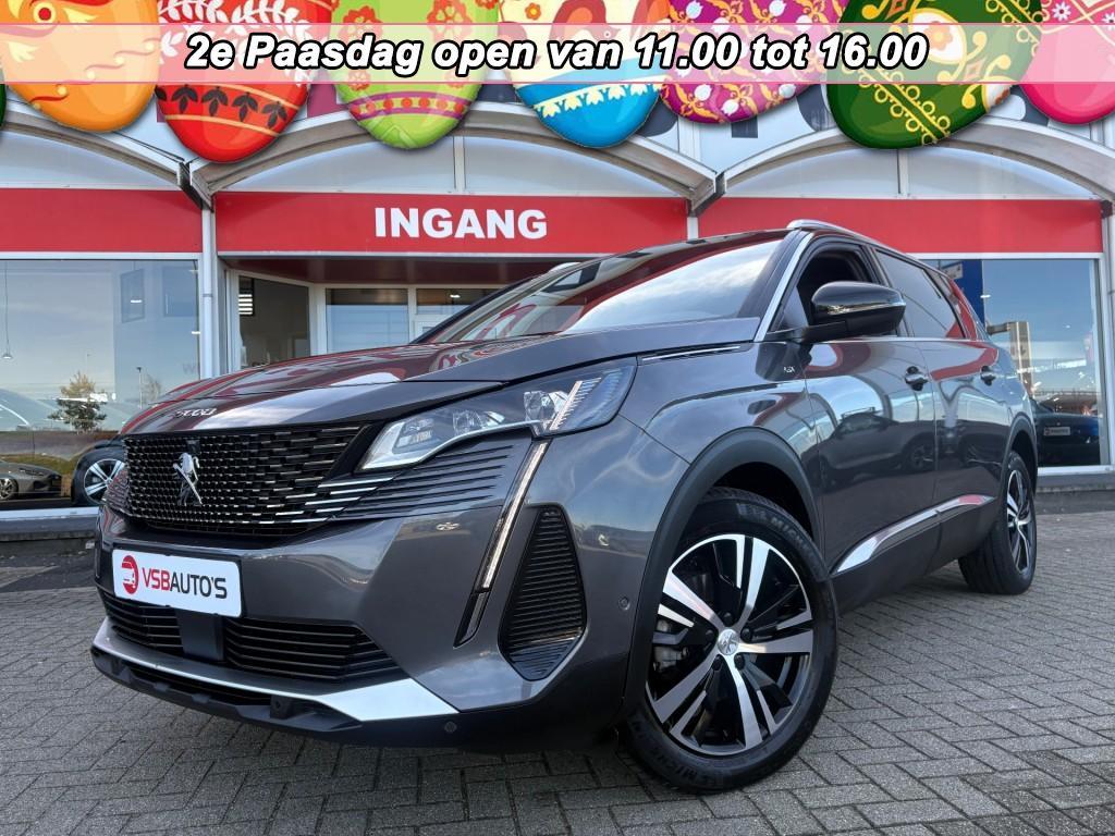 Peugeot 5008 1.2 PURETECH GT 7 PERSOONS AUT. 130PK LED NAVI, Auto's, Automaat, Gebruikt, Huisgarantie, 1199 cc